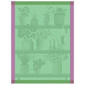 Le Jacquard Français Tea Towel - Herbes Fraîches Green