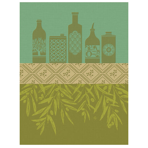 Le Jacquard Français Tea Towel - Huiles Provençale Green