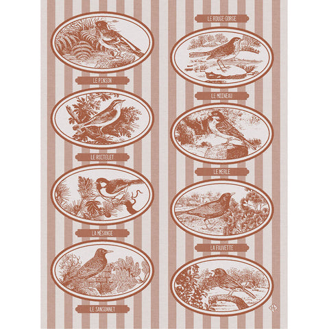Le Jacquard Français Tea Towel - Mélodies Brown