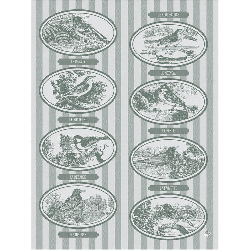 Le Jacquard Français Tea Towel - Mélodies Green