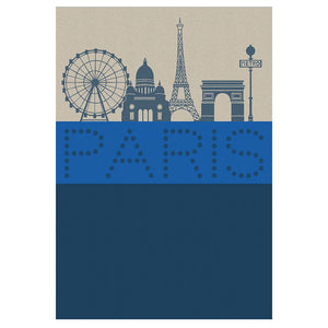 Le Jacquard Français Tea Towel - Paris Lumiere Blue