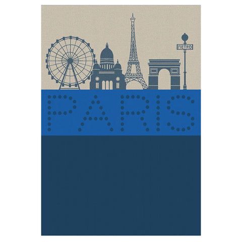 Le Jacquard Français Tea Towel - Paris Lumiere - Blue
