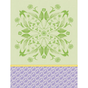 Le Jacquard Français Tea Towel - Porte Bonheur Green