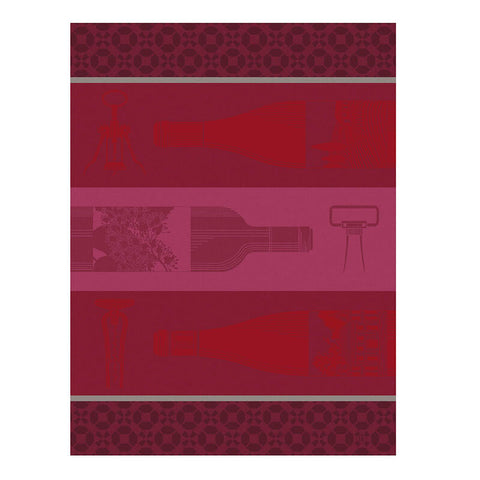 Le Jacquard Français Tea Towel - Vin en Bouteille Red
