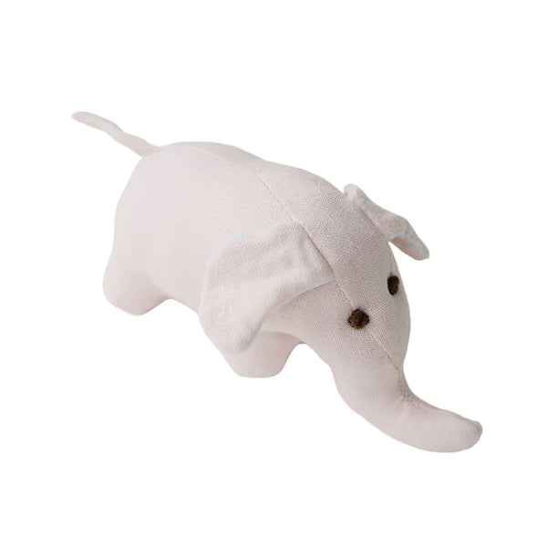 Linen Elephant Rattle