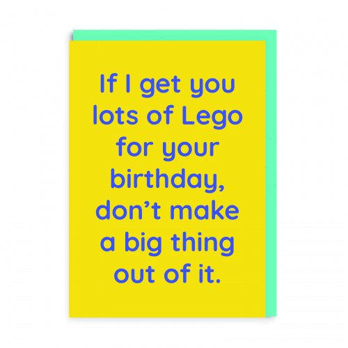 Lots of Lego Birthday Card