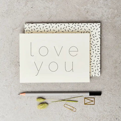 Love You Dots...Card