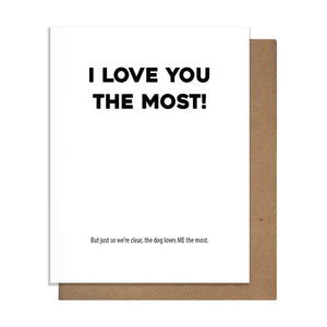 Loves Me Dog Love Card