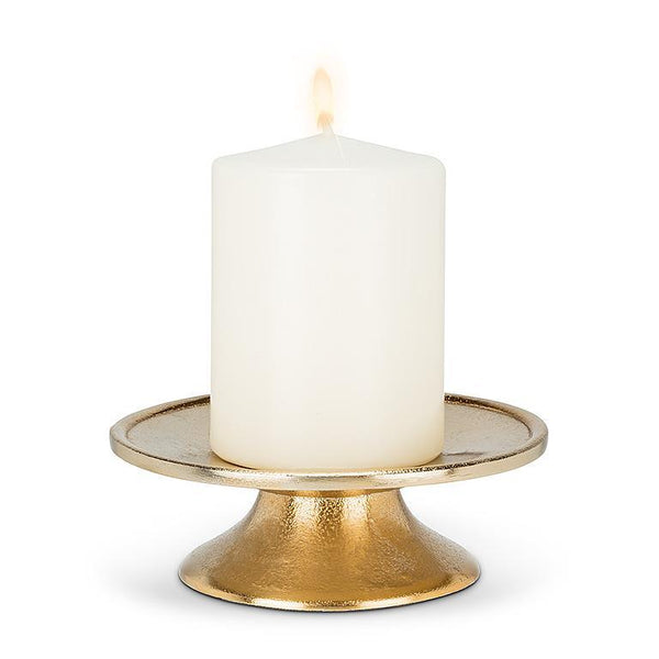 Footed Pillar Plate - Gold
