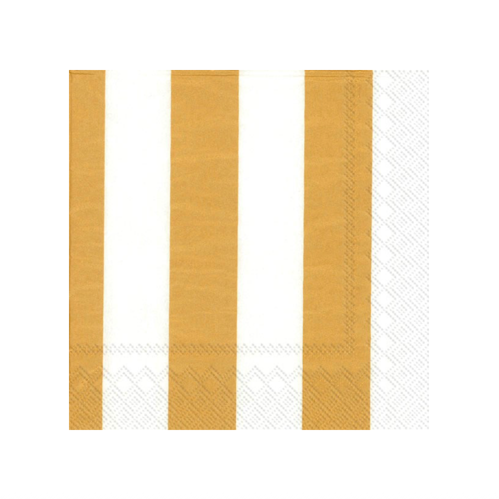 Lunch Napkins - Marimekko Kaksi Raitaa Gold