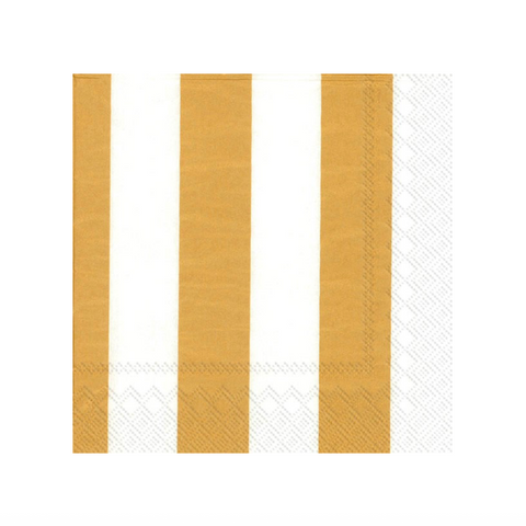 Lunch Napkins - Marimekko Kaksi Raitaa Gold