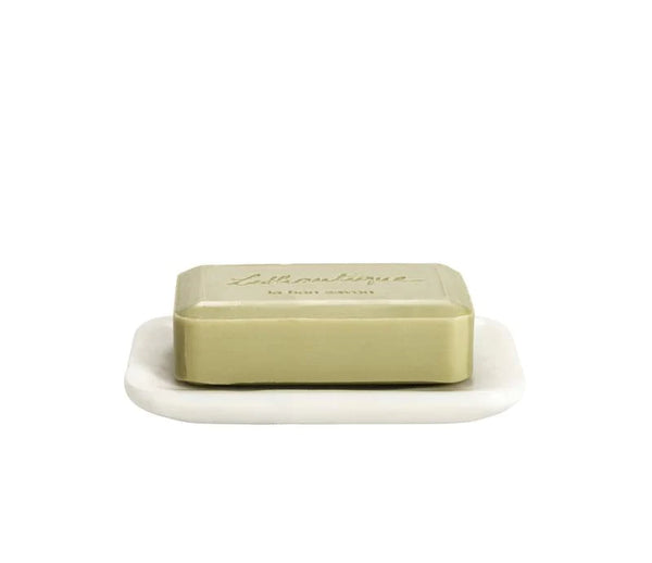 White Marble Rounded Edge Soap Dish