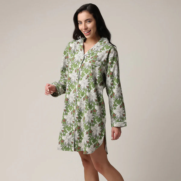 Winter Trails Flannel Nightshirt