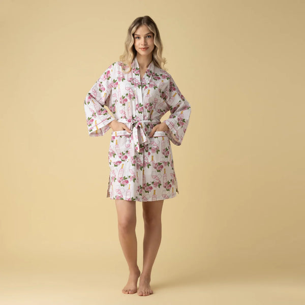 Rose Short Robe
