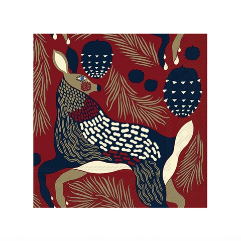 Marimekko Lunch Napkins - Peura Brown