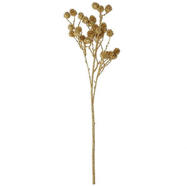 Mini Pinecone Spray - Gold