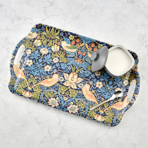 Pimpernel Strawberry Thief Blue Tray - Large