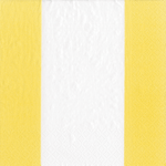 Bandol Stripe Paper Cocktail Napkins in Yellow