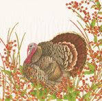 Cocktail Napkins - Turkey & Berries