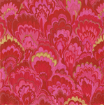 Cocktail Napkins - Marbled Ceramica in Red/Fuchsia