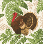 Cocktail Napkins - Turkey Among Ferns