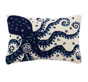 Navy Octopus Hook Pillow