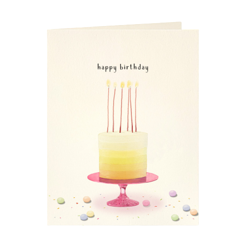 Ombre Cake Birthday Card