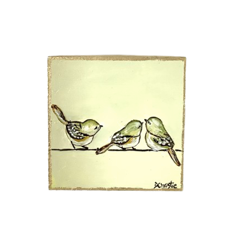 Original Art, Birds on a Wire Series - 4614