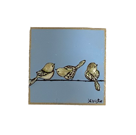 Original Art, Birds on a Wire Series - 4617
