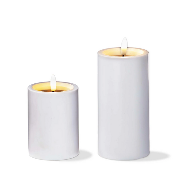 Outdoor Solar Pillar Candle (2 sizes)