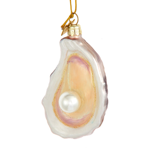 Oyster Shell with Pearl Ornament