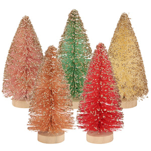 Bottle Brush Tree Set Pastel