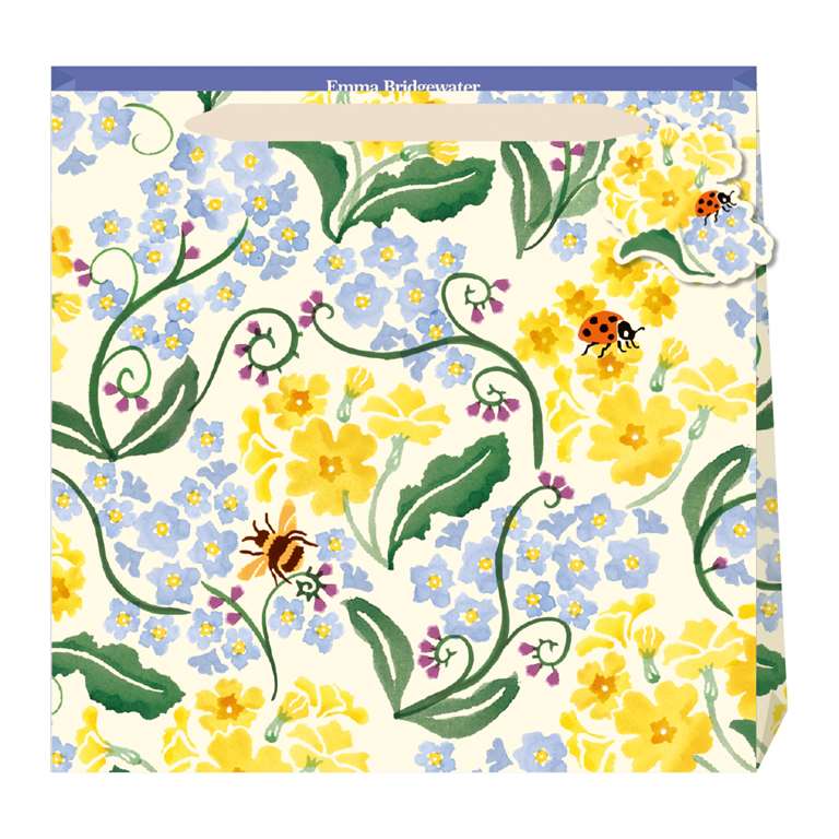 Medium Penny Kennedy Gift Bag - Forget Me Not & Primrose