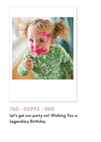 Let's Get Our Party On Birthday Card