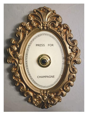 Press For Champagne Anniversary Card
