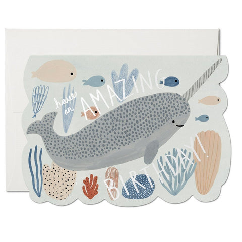 Narwhal Birthday Card