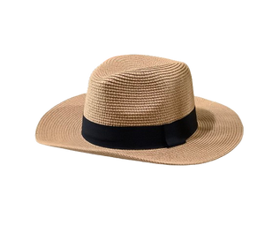 Panama Glossy Weave Hat - Natural