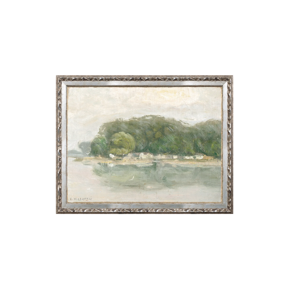 Petite Scapes - Bank on the Danube C. 1900