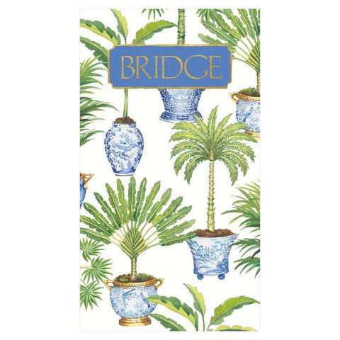 Potted Palms Bridge Score Pad By Caspari