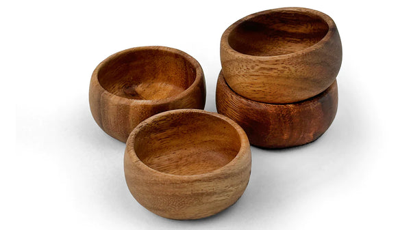 Acacia Wood Calabash Bowl