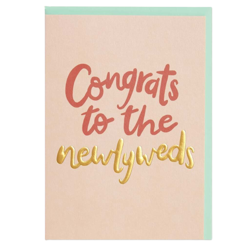 Congrats To The Newlyweds Card