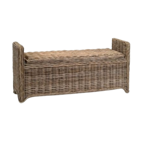 Rattan Storage Bench