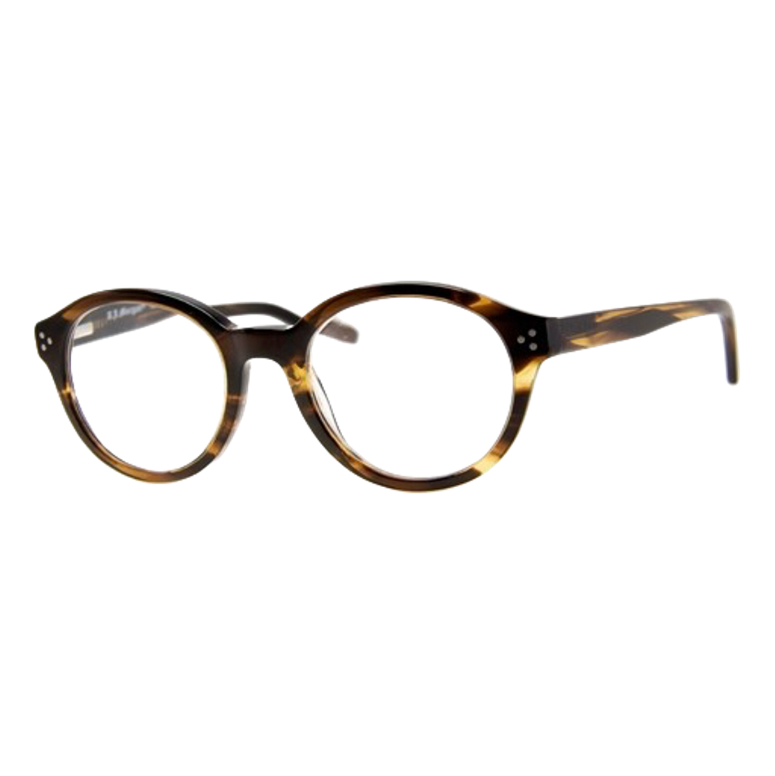Reading Glasses - Open Olive Brown Strip