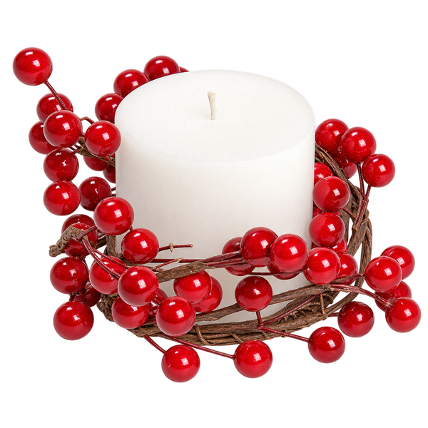 Red Berry Candle Ring
