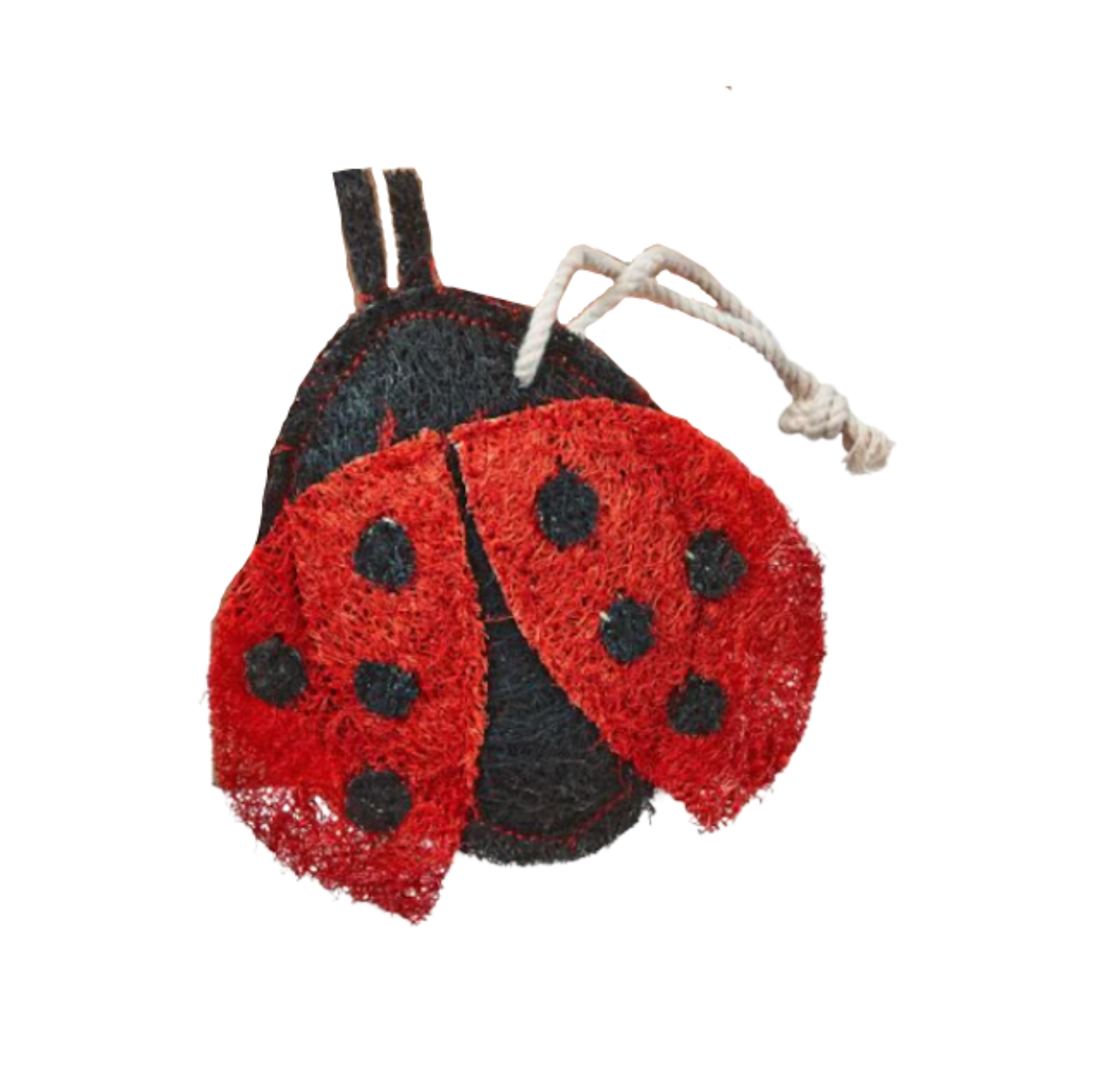 Red Ladybug Loofah Scrubber