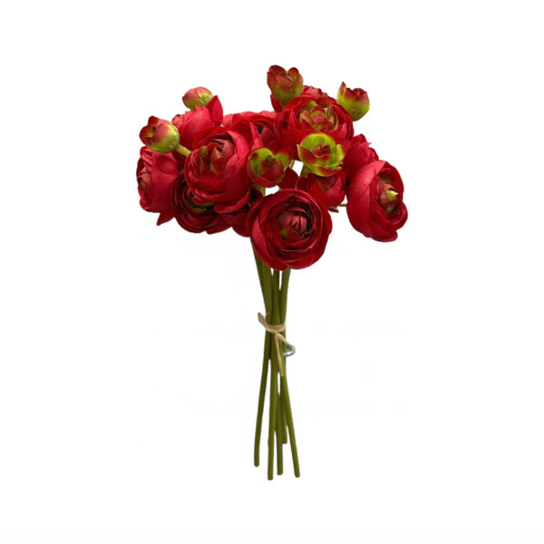 Red Ranunculus Bundle 11"