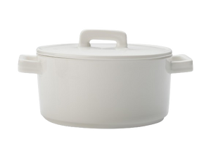 Round White Casserole Dish (2 sizes)