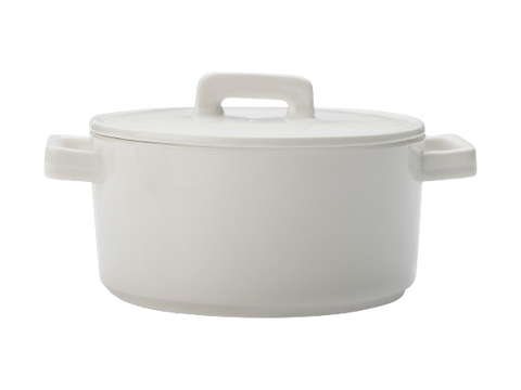 Round White Casserole Dish (2 sizes)