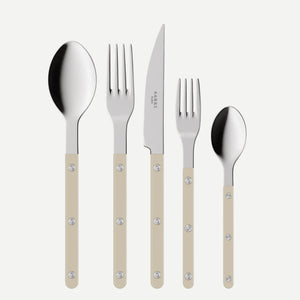 Sabre Paris Bistrot 5 Piece Place Setting - Light Khaki (Brilliant Finish)