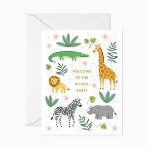 Safari Baby Card